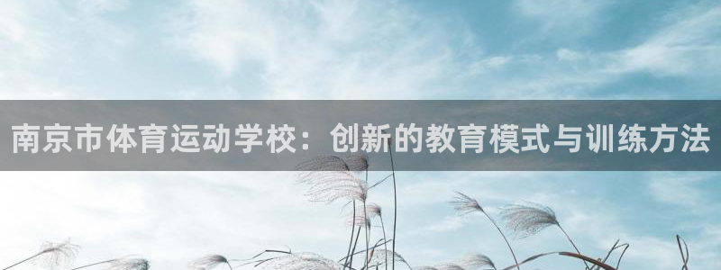 J9官方正版app集团：南京市体育运动学校：创新的教